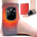 UOTT Foot and Ankle Massager, Foot Triple Method Massager for Heel, Arch & Ankle Refresh, Adjustable Heat & Vibration Level, Portable and Easy to Use, Includes Extension Strap (1pcs)