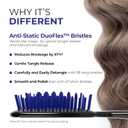 FHI Heat UNbrush Detangling Brush for Pain-Free Brushing on All Wet or Dry Hair Types Durable DuoFlex Anti-Static Bristles, Lightweight Handle, Vented Hair Brush
