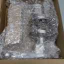 Privacy Door Lock, Keyless Entry Bedroom Bathroom Door Handle with Modern Curlicue Scroll Design, Right Handed Interior Lever, Easy Installation, Satin Nickel, 1 Pack