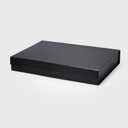 Geoto 17.32"×12.6"×2.76" A3 Extra Shallow Size Luxury Rigid Foldable Magnetic Closure Collapsible Gift Packaging Boxes(Black), 1 Count