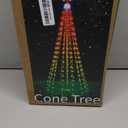 GMAULEE Smart Christmas Tree Cone Lights 8FT 340 LEDs, 16 Million Colors with Patterns & Text Display, App & Remote Control, Music Sync & Timer, Waterproof for Indoor Outdoor Christmas Decor (8FT)