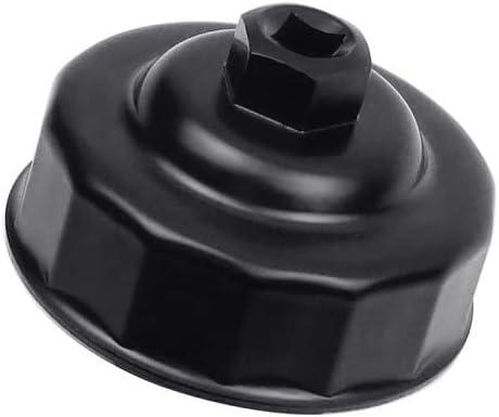 75.6mm 14Flutes Oil Filter Wrench for Mazda,Ford,Toyota,Mazda3,Mazda5,Mazda6,Ford Fusion,Mercury Milan. Oil Filter Cap Socket Removal Tool