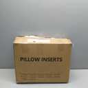 Puredown Euro Pillow Inserts 24 x 24 (Pack of 2, White), Feather Down Pillow Stuffer, White Throw Pillows for Bed, Couch, and Cushion