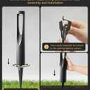 EDISHINE Low Voltage Pathway Lights Wired, 12V 2W 150LM 3000K LED Landscape Path Lights with Connectors, Waterproof Electric Outdoor Landscape Lighting for Walkway Yard Garden, CRI80 6 Pack