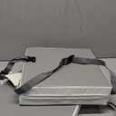 Kalawen Booster Seat for Kitchen Chair, Upgraded 2Pcs PU Washable Straps Safety Buckle Kids Toddler Booster Seat for Table (Gray-1)