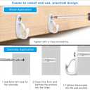 SELEWARE 30PCS Screw in Hooks for Hanging Outdoor String Lights, Windproof Christmas Light Hanger Hooks, Gray-White Wall Hooks for Patio Gazebo Fence to Hang Party Fairy Wire Lights, Wind Chimes