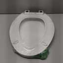 KOHLER 4636-RL-0 Cachet ReadyLatch Elongated Toilet Seat Slow Close, Soft Close Toilet Seat Quiet Lid, Contoured Grip-Tight Bumpers Installation Hardware, Apartment Essentials, White