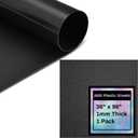 Frienda 1 Pack 36" X 96" X 0.04" ABS Black Plastic Sheet