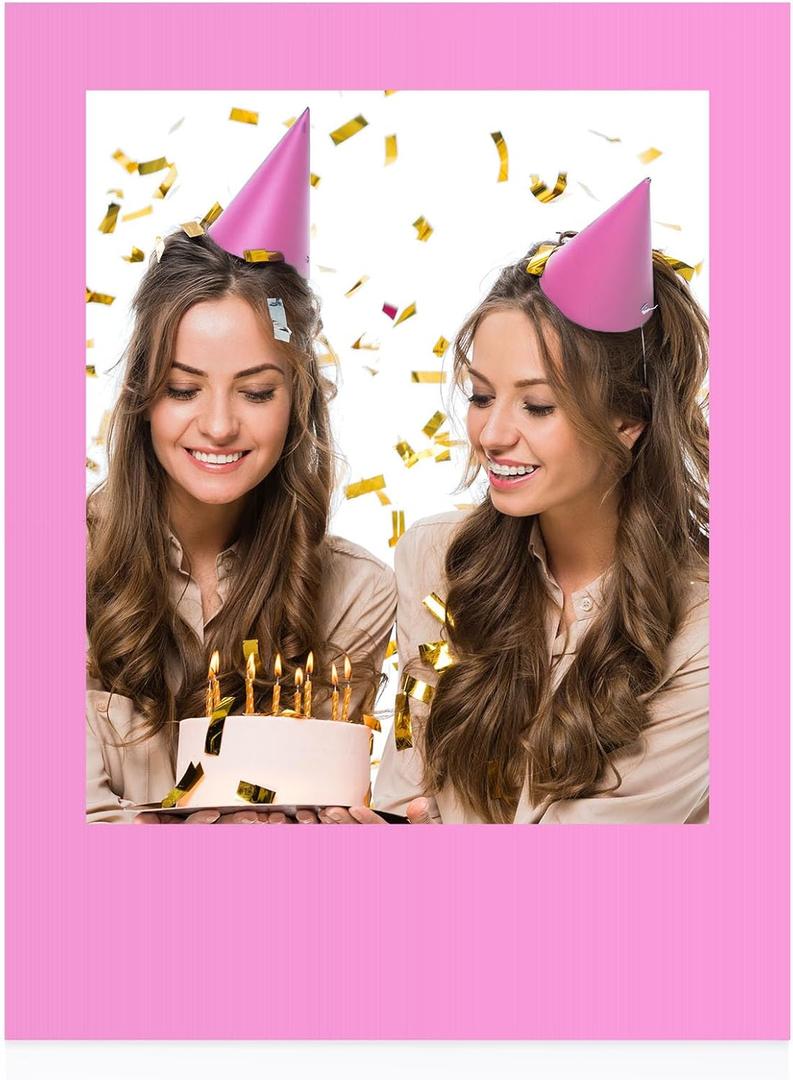 Beeveer 32 x 24 Inch Photo Booth Selfie Frame Prop Booth for Birthday Event Parties Large Blank DIY Cutout Props for Funny Decoration Christmas, Holiday Supplies