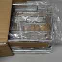 HOLDN STORAGE Pull Out Cabinet Organizer, Individual Sliding Drawers - Heavy Duty Metal - Anti Rust Chrome Finish (Two Tier, 8" W)