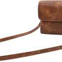GAEKEAO Small Crossbody Bags for Women Vegan Leather Cell Phone Purse Wallet Women's Shoulder Handbags with Credit Card Slots (A01 Retro Brown)