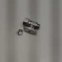 Eastman Quarter-Turn Straight Stop Valve with Brass Ball Mechanism, 5/8 Inch OD Compression Inlet x 3/8 Inch OD Compression Outlet, Chrome Plated, 10756LF