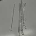 4Pack 12.2” Reusable 40oz Tumblers Straws, Long Glass Straw with Charms, Pink Bow Replacement Tall Straws/12 in' Cleaning Brush, Coffee, Smoothies, Milkshake, Matcha Lattes, Aesthetic Gift