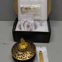 TERSCHELLING Frankincense Resin Incense Burner, Bakhoor Incense Burner, Portable Charcoal Incense Burner - For Office and Home Decor (With Lid)