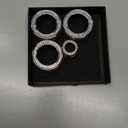 ASUBHA 4PCS Bling Car Accessories AC Knob Covers, AC Knob Trim, Air Conditioner AC Switch Audio CD Button Knob Cover Trim, Diamond Car AC Climate Knob Button Trim Compatible with 2022 11th Civic