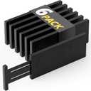 SpaceAid Bamboo Dresser Drawer Dividers 6 Pack, 4.65 High Adjustable 12.5-17 Drawer Organizers, Expandable Organization for Clothing, Clothes, Dressers, Black