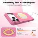 Magnetic for iPhone 17 Pro Max Case, Silicone Cover, Tender Pink