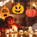 2 x Pumpkin 30Pcs Unfinished Wooden Ornaments Halloween Thanksgiving Autumn Paintable Blank Pumpkin Cutouts Hanging Wood Slices DIY Craft for Kids Art Crafts Party Supplies