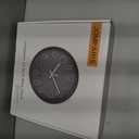 jomparis Wall Clock 12 Inch Non-Ticking Silent Battery Operated Round Wall Clock Modern Elegant Simple Style Decor Clock for Home/Office/School/Kitchen/Bedroom/Living Room (Gray)