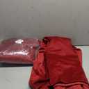 StangH Luxury Red Pompom Velvet Curtains - Christmas Home Decoration Thermal Insulated Room Darkening Window Drapes for Bedroom/Living Room/Sliding Door/Theater, W52 x L96, 2 Panels & Tiebacks