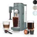Ninja Pods & Grounds Specialty Single-Serve Coffee Maker, K-Cup Pod Compatible, Built-In Milk Frother, 6-oz. Cup to 24-oz. Travel Mug Sizes, Iced Coffee Maker, 1550 watts, Sage Green, PB051SG