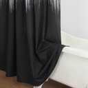 Fabric Shower Curtain, Black and White Cloth Shower Curtains for Bathroom, Modern Waterproof Bathroom Curtains, 78" W x 72" H