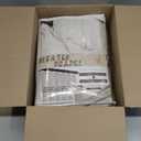 Pinch Pleated Semi Sheer 100 Inch Curtains, Pretty Neutral Cream Ivory Flax Linen Decorative Light Filtering Curtains & Drapes with Hooks Rings 2 Panels for Living Room Bedroom Birch 40"Wx100"L Inches