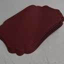 XINYUN Waterproof Placemats Set of 6 Faux Leather Placemat Wipeable Heat Resistant Non Slip Anti Oil Place Mat Washable Decorate Eco-Friendly Table Mats Patio Placemats for Dining Table