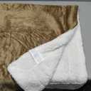 Utopia Bedding Sherpa Blanket Queen Size (Color: Camel, 90x90 Inches) - Soft Lightweight Plush Fleece Reversible Blanket for Bed, Sofa, Couch, Camping and Travel
