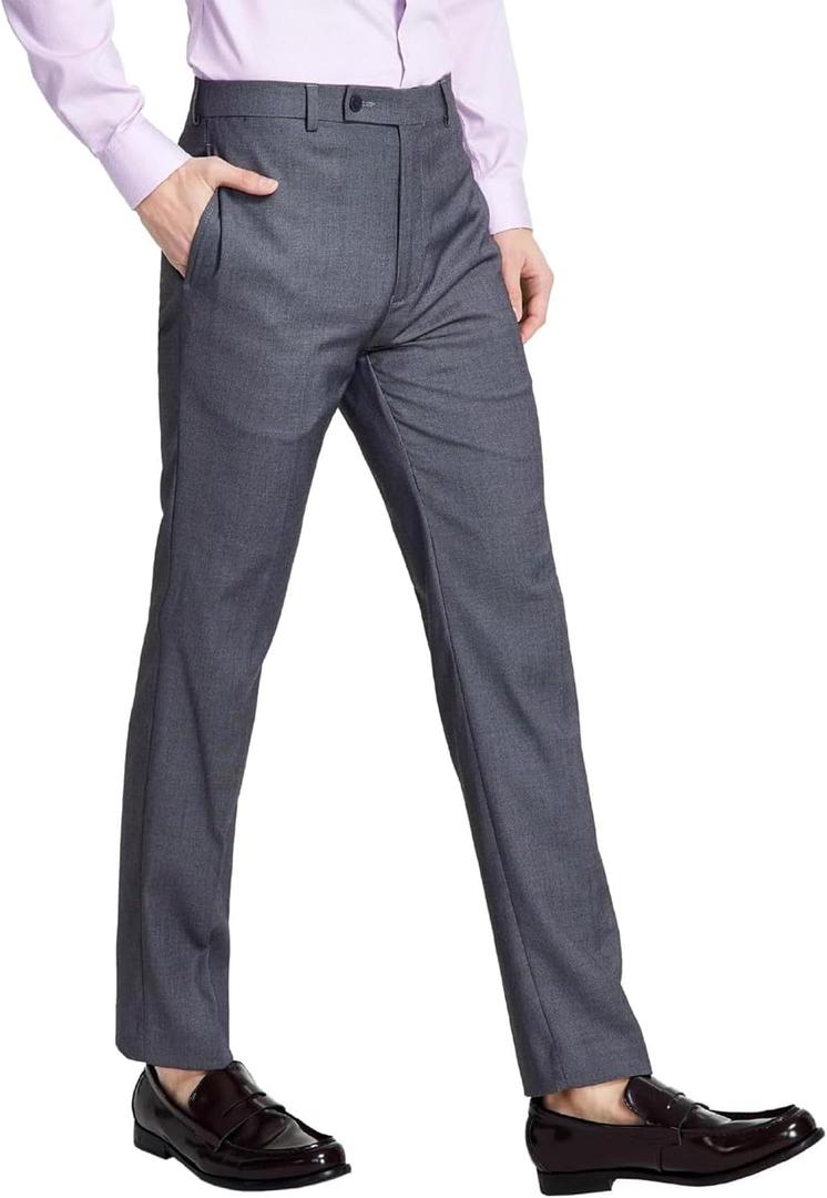 Calvin Klein Men's Slim Fit Dress Pants (Blue, XL)