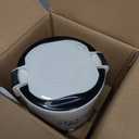 OSBA Mini Rice Cooker, 1L Small Rice Cooker 2 Cup-uncooked Travel Rice Maker 12V for Car with Steamer, Auto Keep Warm Suitable For 1-2 People, White