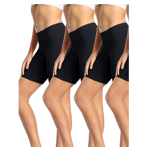 wirarpa Women's Cotton Boy Shorts Underwear Anti Chafing Soft Biker Short Plus Boy Shorts Panties 3 Pack