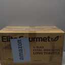 Elite Gourmet ECT-3100 4-Slice Long Slot Toaster | Extra Wide Slots for Bagels, Sourdough & Texas Toast | 6 Browning Settings | Reheat, Defrost & Cancel | Built-In Warming Rack | Stainless Steel