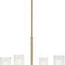 Velestino 20.5" 4 Light Chandelier in Champagne Bronze, for Small Foyer, Dining Room, Living Room, Bedroom, (19.25" x 20.5") 52678CPZ