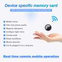 1pcs Only 0.9 inch Hidden Camera with Audio/Video Mini Small Spy Home Indoor Night Vision Motion Detection Baby Monitor Wireless Outdoor Nanny WiFi espias Security Secret (1, Black, mini)