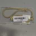 iDofas Dog Chain Collars Cuban Link Dog Collar Design Buckle with Bell & Dog Tag Stainless Steel Metal 10mm Gold Silver Dog Collar for Dogs (18")