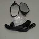 Adjustable Handlebar Bike Mirror, Shatterproof HD Glass Lens, Universal Fit Rearview Bicycle Mirrors, 360 Rotatable, Compatible with Mountain Bikes, E-bikes, Road Bikes(1 Pair)