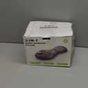 Smooth Triple Fusion Back Massager,with Heat, Vibration & Lumbar Traction - Deep Tissue Lumbar Pillow for Lower Back Pain Relief, Relaxation for Home, Office - Corded ElectricDark Gray