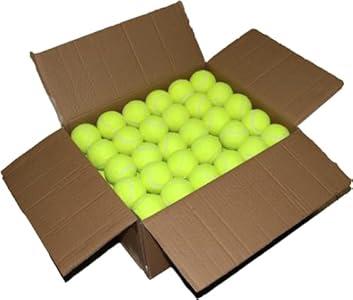 SHYUJAJIE Tennis Balls, 90 Pack Training Tennis Balls Bulk, High Elasticity Practice Tennis for Beginner, Exercise Playing Balls for Pet Dog 