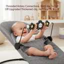 Baby Bouncer Toy Bar, Compatible with Baby Bjorn Bouncer, Wooden Baby Bouncer Toy Bar Attachment, Child-Friendly Materials, Rotatable Baby Sensory Toy for Babies