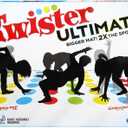 Hasbro Gaming Twister Ultimate: Bigger Mat, More Colored Spots, Family, Kids Party Game Age 6+; Compatible with Alexa
