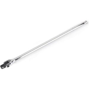 FLZOSPER 1/2-Inch Drive Premium Extension Breaker Bar | 25" Length | Heavy Duty CR-V Steel | 180 Rotating Flex Cr-Mo Head | Spring-Loaded Detent Ball Great for Automotives, Nuts and Bolts