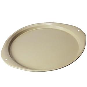 RavisingRidge Pizza Pan - 14 Inch Nonstick Pizza Pan for Oven with Widen Handles for Cooking, Baking, and Grilling - Durable, Even Heating, Long-Lasting Kitchen Cookware (1, Golden)