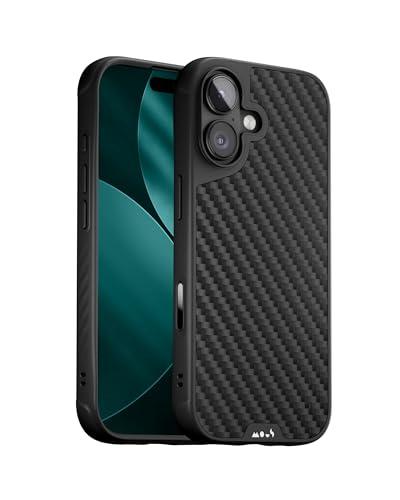 Mous for iPhone 17 Case, Compatible with MagSafe - Limitless - Protective Carbon Fibre Cover for iPhone 17 - Shockproof, Full Camera Protection, Anti-Scratch Back, Black