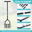 Lawn Aerator Tool, 43" Manual Core Aerator with 4 -Tine for Clay Soil