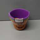 Zcaukya 3 Pack Halloween Buckets, Halloween Plastic Candy Pails, Portable Plastic Candy Trick or Treat Basket for Halloween Party Supplies, Orange Purple Green