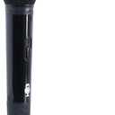 Singing Machine Portable Wireless Microphone (Black) - Premium Unidirectional UHF Wireless Mic for Singing, Speeches & Events - Cordless Mic Compatible with Karaoke Machines, PA Systems & More