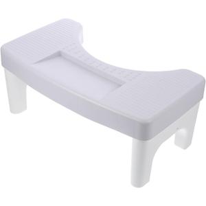 Homoyoyo Toilet Stool Bathroom Stool Toilet Seat Foot Foot for Shower Commode Rest for Adults Pp Step Mini (40.00X21.00X17.00CM, Gray)