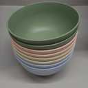 Nook Theory 8-Pack Reusable Wheat Straw Bowls - 26 oz Non Toxic Kids Bowls, Microwave Safe & Dishwasher Safe Cereal and Snack, Unbreakable Dinnerware (Soft Hues)