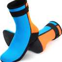 Kids Water Socks, Anti-Slip Quick-Dry Barefoot Beach Sand Neoprene Socks 3mm for Toddler & Children,Girls,Boys,Youth XS[US Kids:13-2]